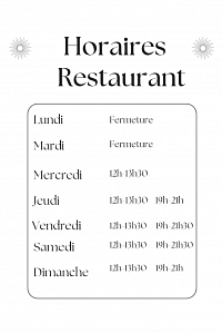 Horaires